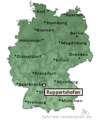 Entfernung Ruppertshofen