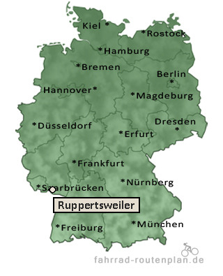 Entfernung Ruppertsweiler