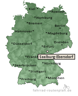 Entfernung Saalburg-Ebersdorf
