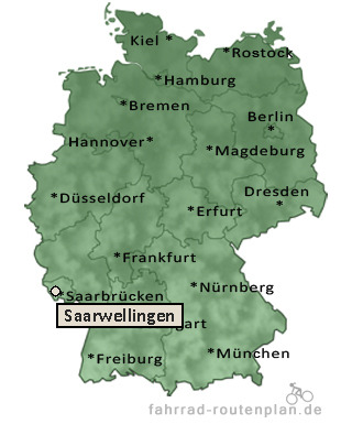 Entfernung Saarwellingen