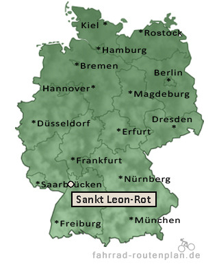 Entfernung Sankt Leon-Rot