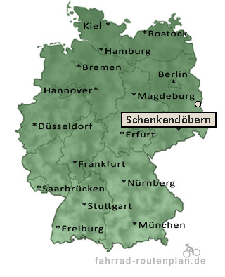 Entfernung Schenkend&ouml;bern