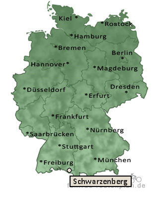 Entfernung Schwarzenberg