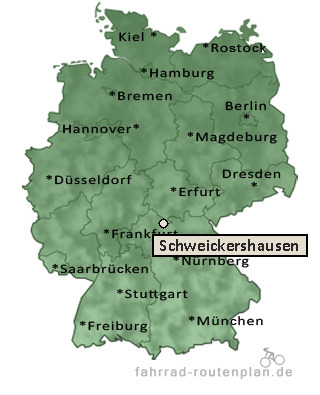 Entfernung Schweickershausen
