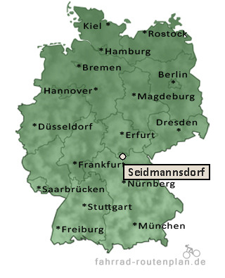 Entfernung Seidmannsdorf