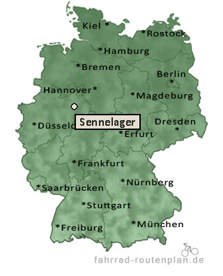 Entfernung Sennelager