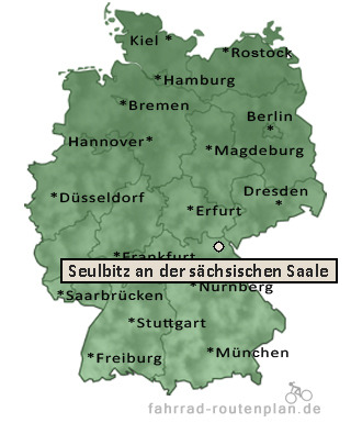 Entfernung Seulbitz an der s&auml;chsischen Saale