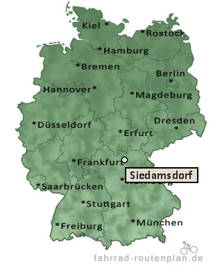 Entfernung Siedamsdorf