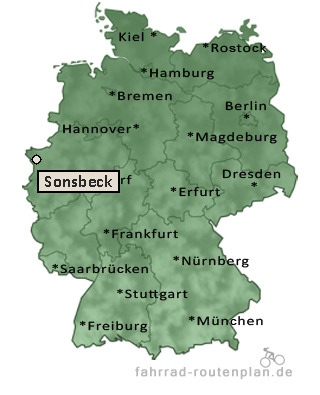 Entfernung Sonsbeck