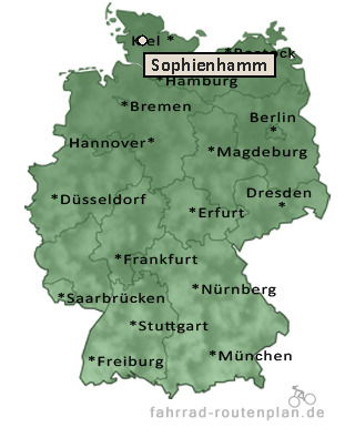 Entfernung Sophienhamm