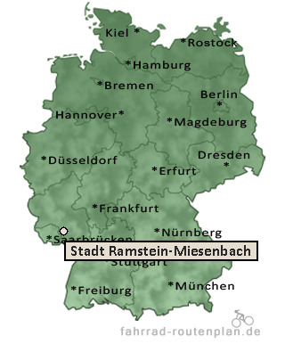 Entfernung Stadt Ramstein-Miesenbach