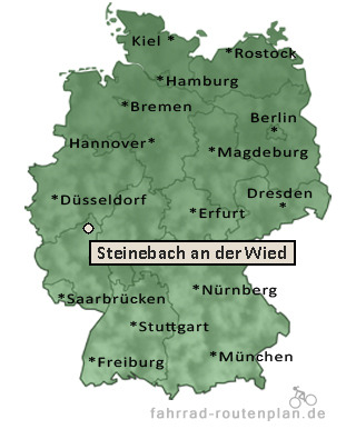 Entfernung Steinebach an der Wied