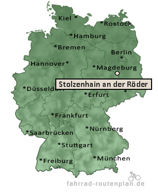 Entfernung Stolzenhain an der R&ouml;der