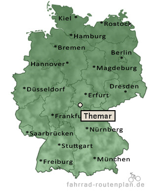 Entfernung Themar