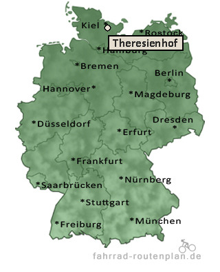 Entfernung Theresienhof