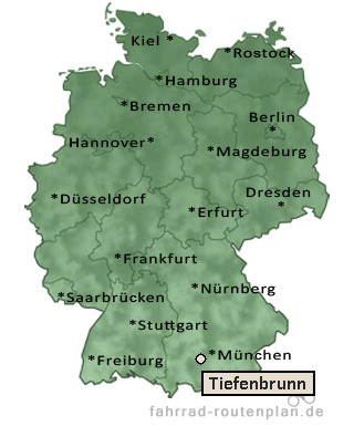 Entfernung Tiefenbrunn