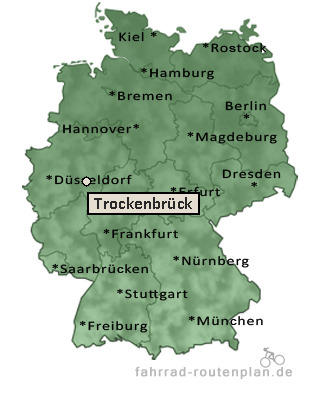 Entfernung Trockenbr&uuml;ck