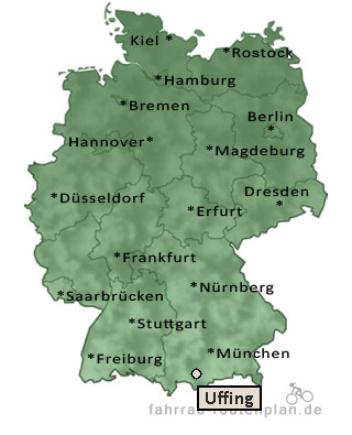 Entfernung Uffing
