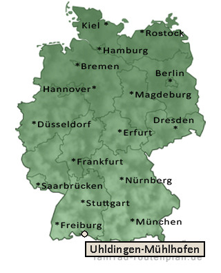 Entfernung Uhldingen-Mühlhofen