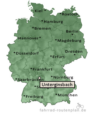 Entfernung Unterginsbach