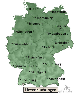 Entfernung Unterlauchringen