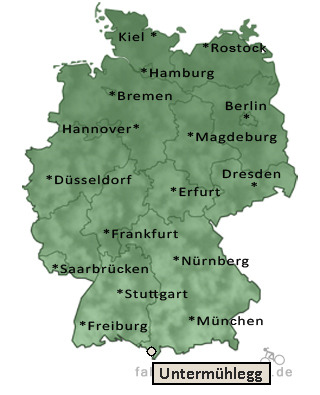 Entfernung Untermühlegg