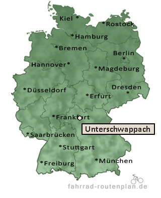 Entfernung Unterschwappach
