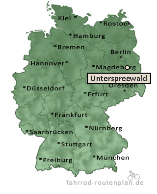 Entfernung Unterspreewald