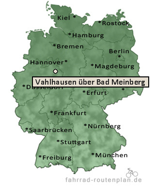 Entfernung Vahlhausen über Bad Meinberg