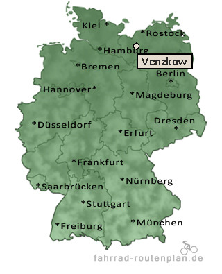 Entfernung Venzkow