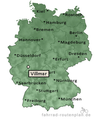 Entfernung Villmar