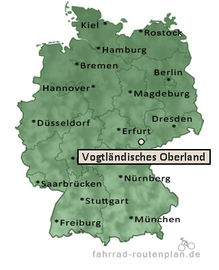 Entfernung Vogtl&auml;ndisches Oberland