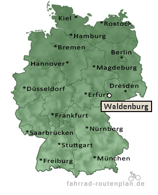 Entfernung Waldenburg