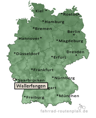 Entfernung Wallerfangen