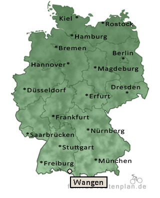 Entfernung Wangen