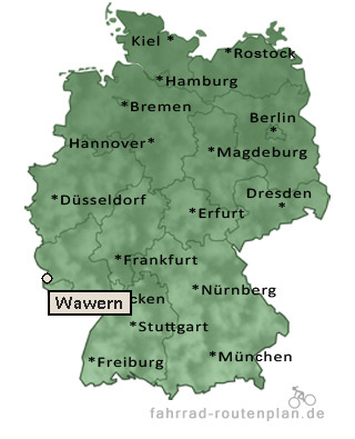 Entfernung Wawern