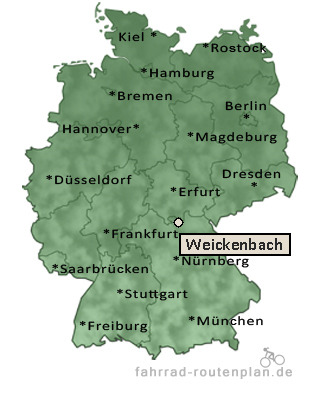 Entfernung Weickenbach