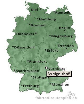 Entfernung Weigelshof