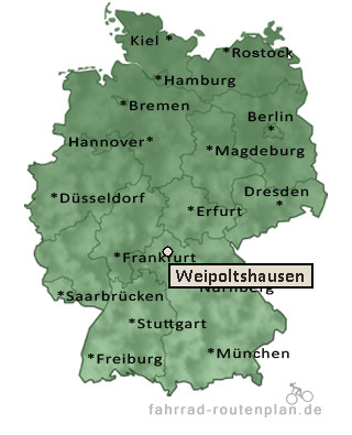 Entfernung Weipoltshausen