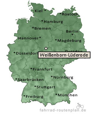 Entfernung Weißenborn-Lüderode