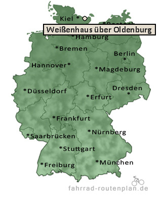 Entfernung Weißenhaus über Oldenburg