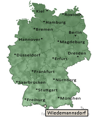 Entfernung Wiedemannsdorf