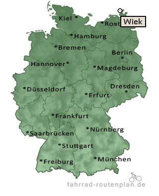 Entfernung Wiek