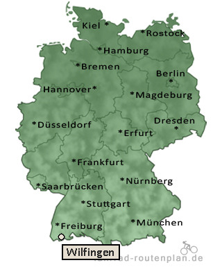 Entfernung Wilfingen