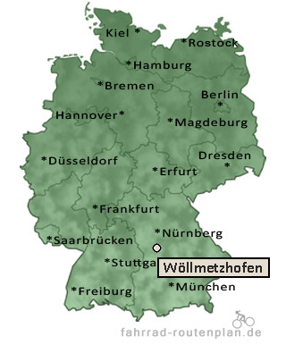 Entfernung W&ouml;llmetzhofen