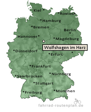 Entfernung Wolfshagen im Harz