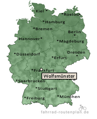 Entfernung Wolfsm&uuml;nster