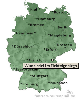 Entfernung Wunsiedel im Fichtelgebirge