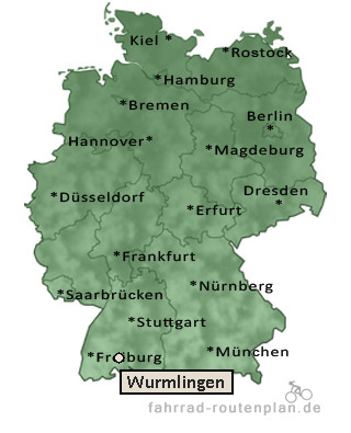 Entfernung Wurmlingen
