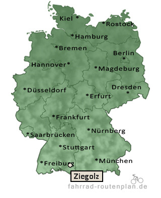 Entfernung Ziegolz